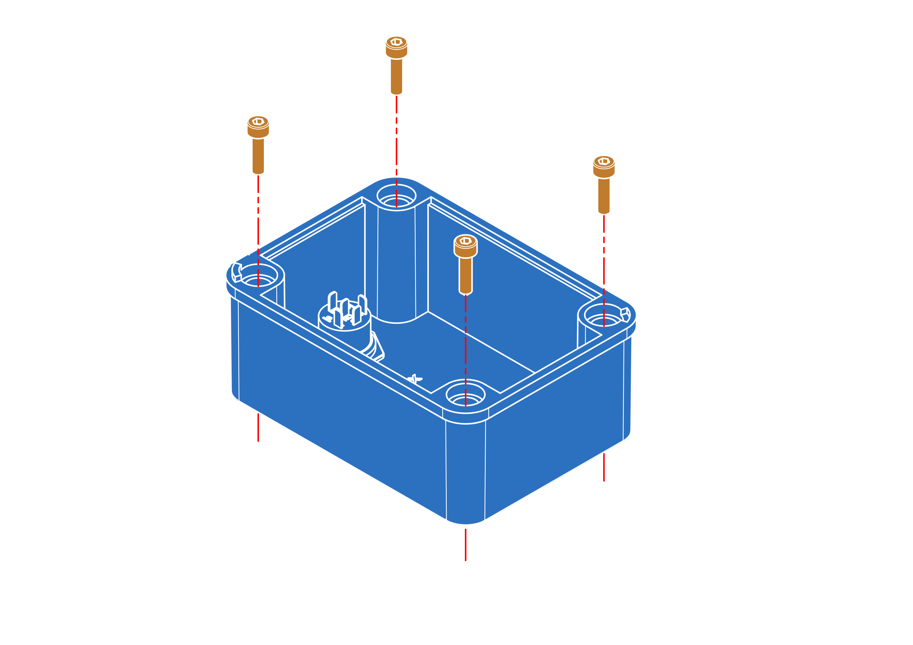 Attaching battery box