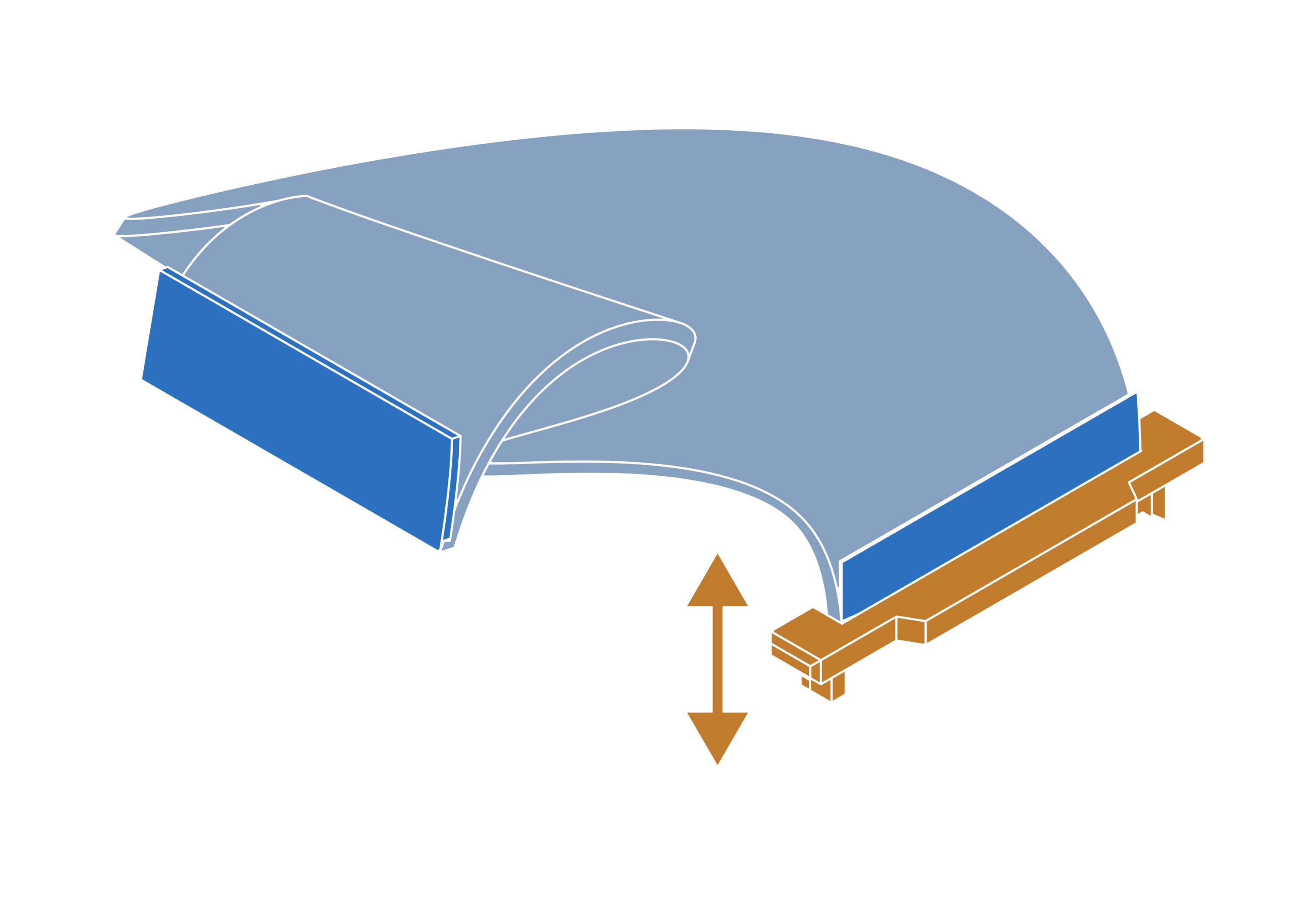 Attached camera ribbon