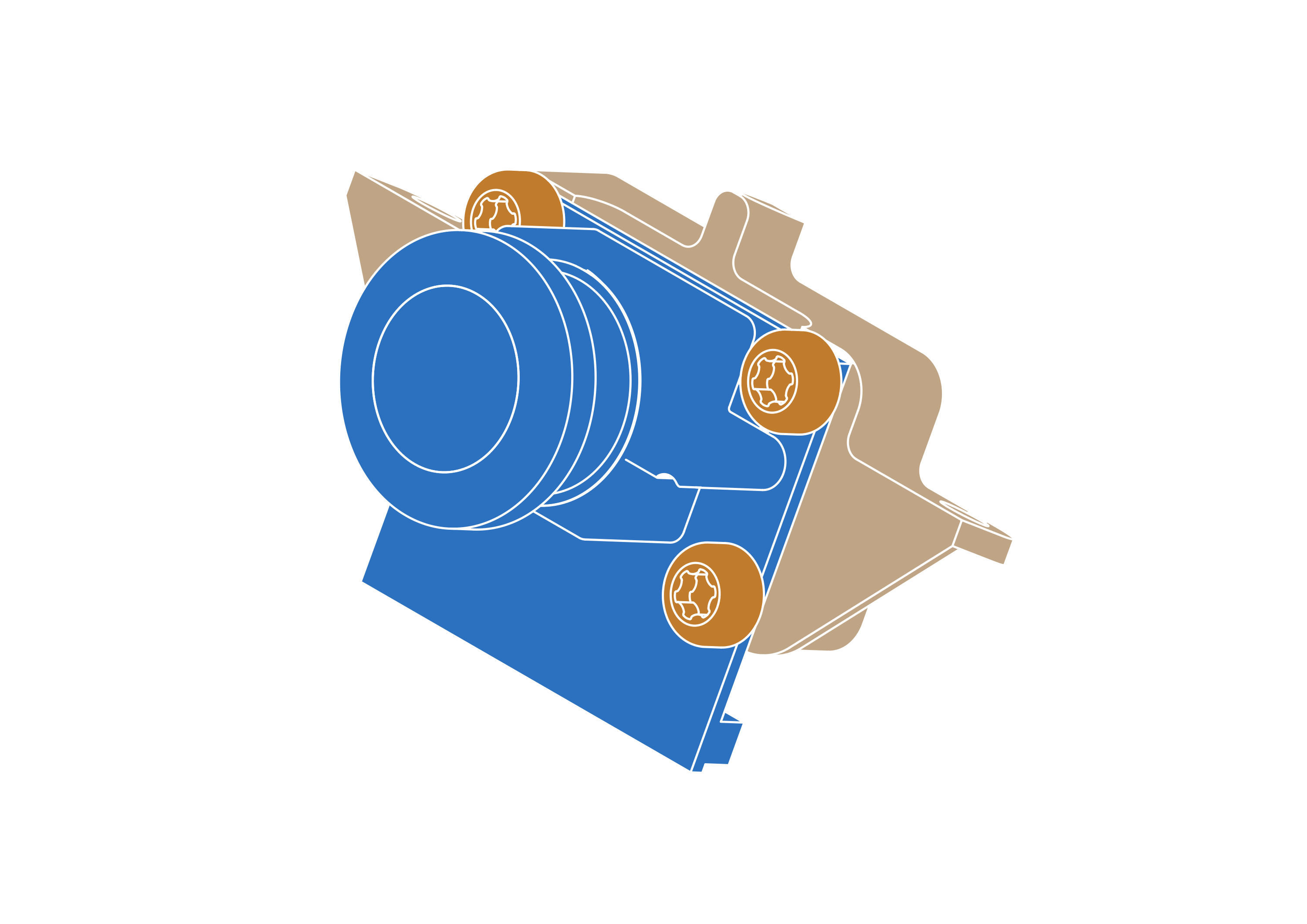 Camera attached to holder